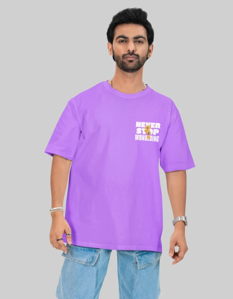 Oversized Drop Shoulder T-Shirt | Soft Vintage Wash Unisex Tee | Summer-Ready Breathable Casual Wear - Image 2