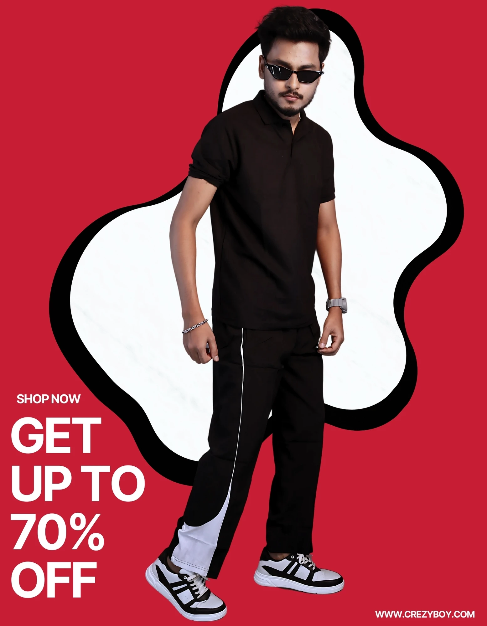 Men's Classic Solid Black Polo T-Shirt | Premium Casual Short Sleeve Collared Top - Image 3