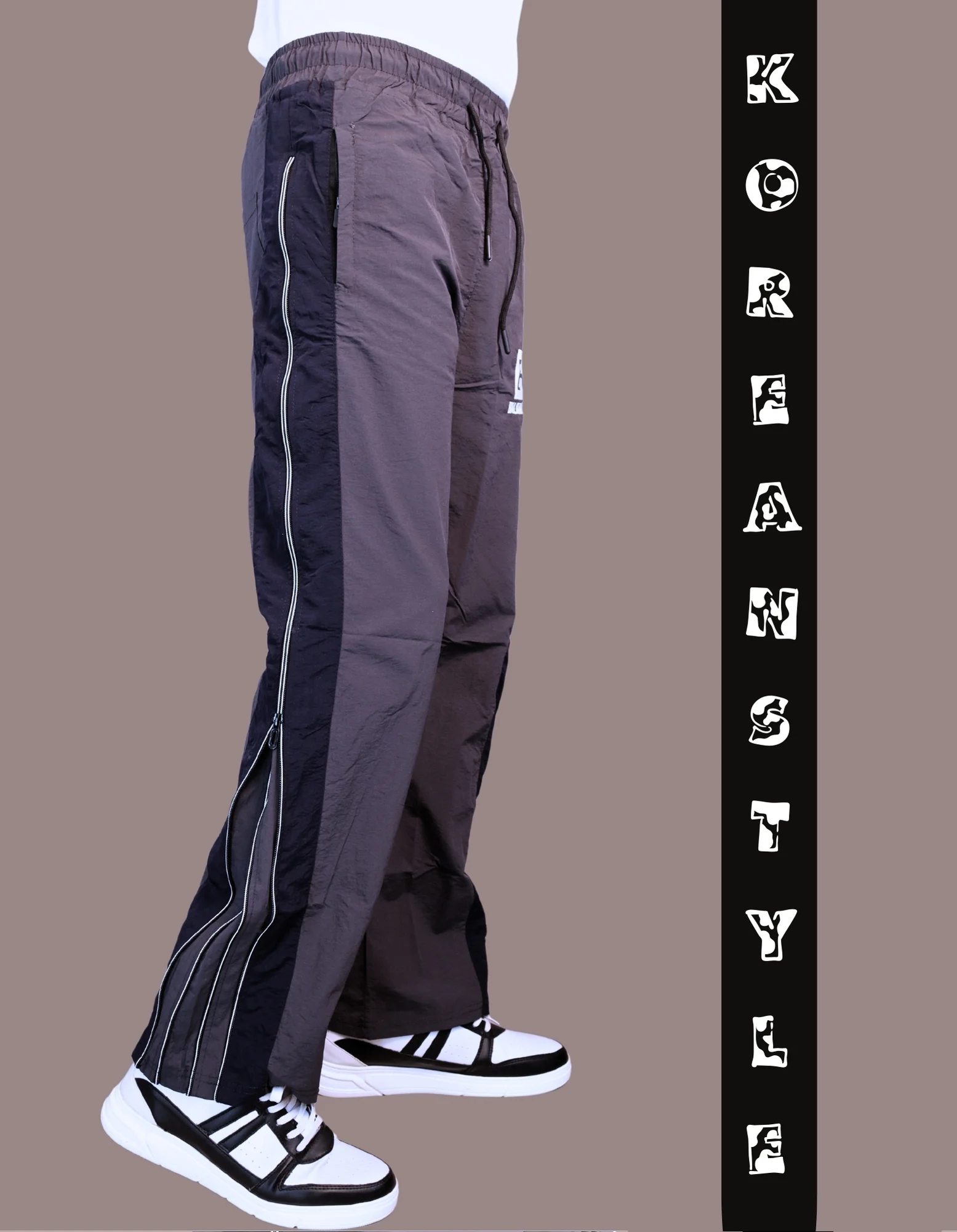 Men’s Premium Bootcut Track Pants – Double Side Zipper - Image 4